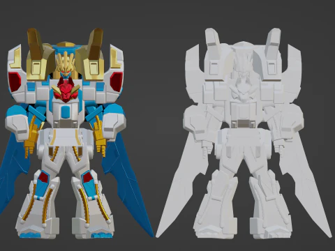 TegaSword WhiteBurn - No1 Sentai Gozyuger 3D Model