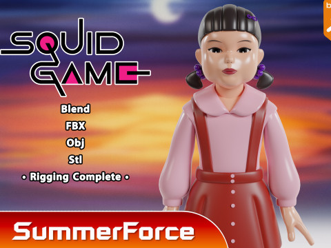 Young hee - Squid Game Model 3D