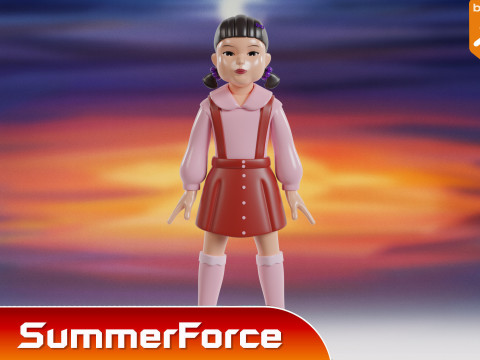 Young hee - Squid Game 3D Модель