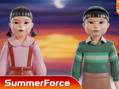 Young hee - Squid Game 3D Модель