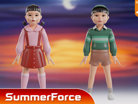 Young hee - Squid Game 3D Модель