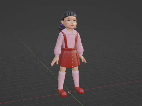 Young hee - Squid Game 3D Модель