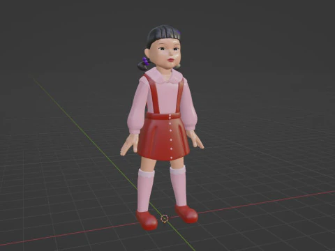 英熙 - 鱿鱼游戏 3D 模型