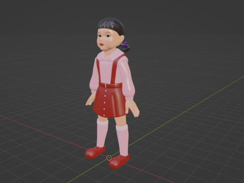 Young hee - Squid Game 3D Модель