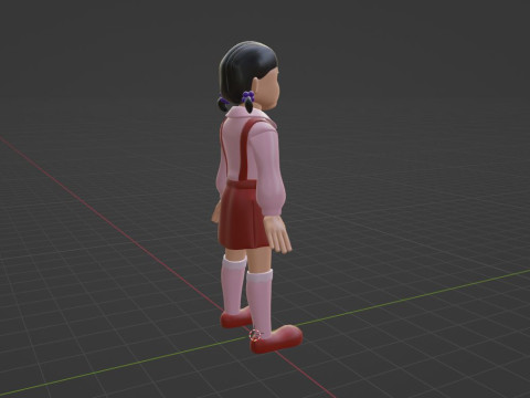 Young hee - Squid Game 3D Модель