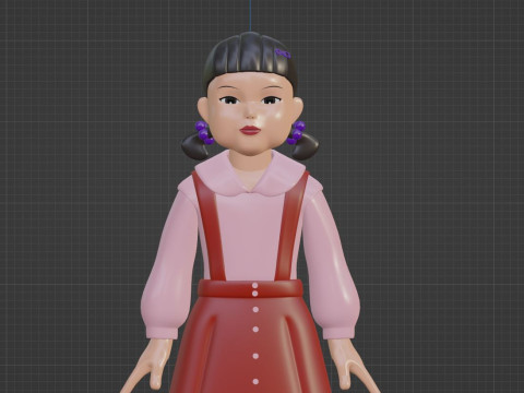Young hee - Squid Game 3D Модель