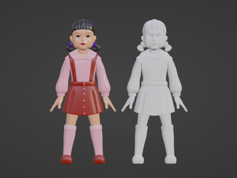Young hee - Squid Game 3D Модель