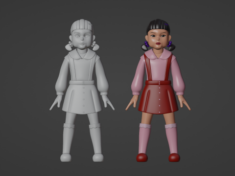Young hee - Squid Game 3D Модель