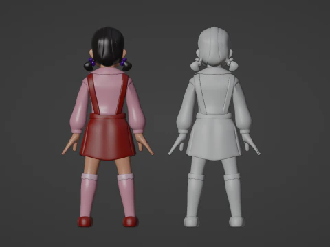 英熙 - 鱿鱼游戏 3D 模型