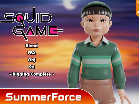 Cheol su &ndash; gra w kałamarnice Model 3D