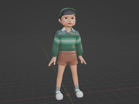 Cheol su - Squid Game 3D Model