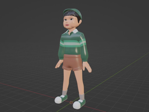 Cheol su - Squid Game 3D Model