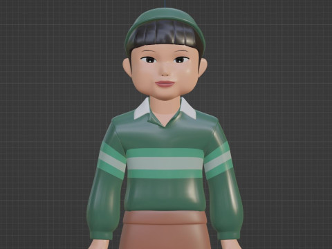 Cheol su - Squid Game 3D Model