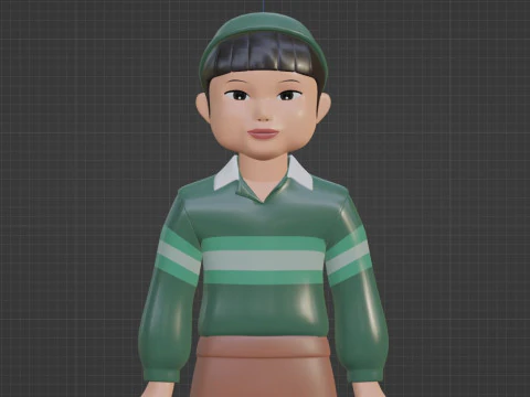 Cheol su - Squid Game 3D Model