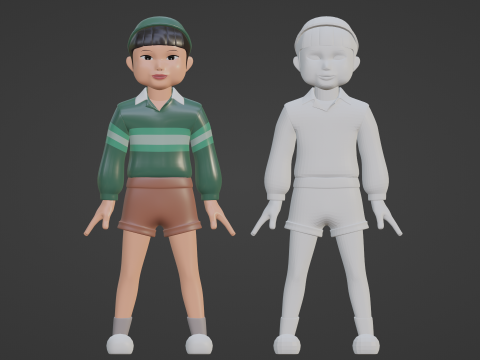 Cheol su - Squid Game 3D Model