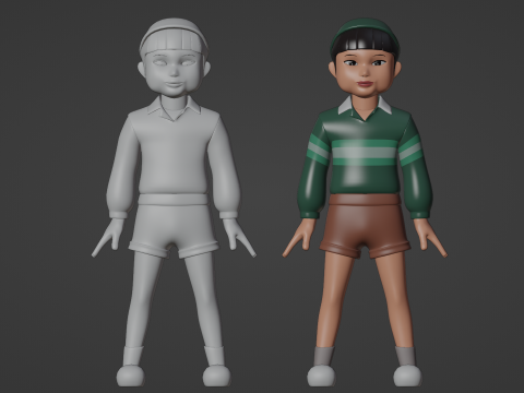 Cheol su - Squid Game 3D Model