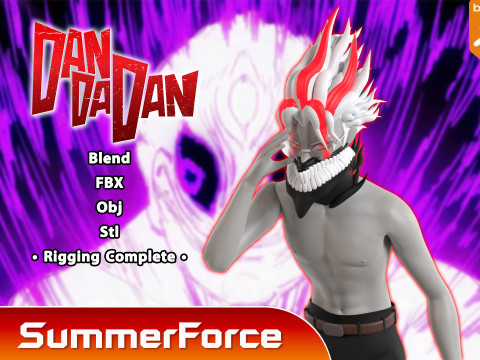 Okarun Turbo Granny Form - Dandadan SS2 3D मॉडल
