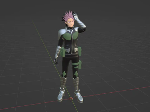 Gen Narumi - Kaiju no8 3D Model