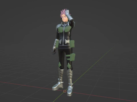 Gen Narumi - Kaiju no8 3D Model