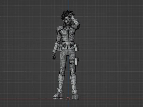 Gen Narumi - Kaiju no8 3D Model