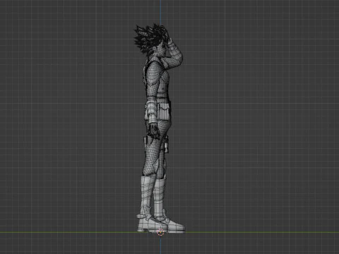 Gen Narumi - Kaiju no8 3D Model