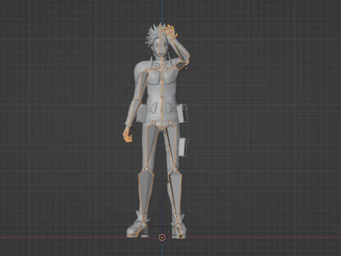 Gen Narumi - Kaiju no8 3D Model