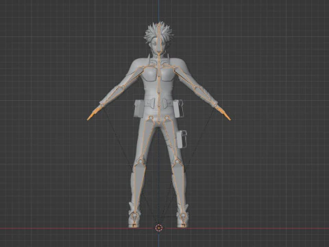 Gen Narumi - Kaiju no8 3D Model