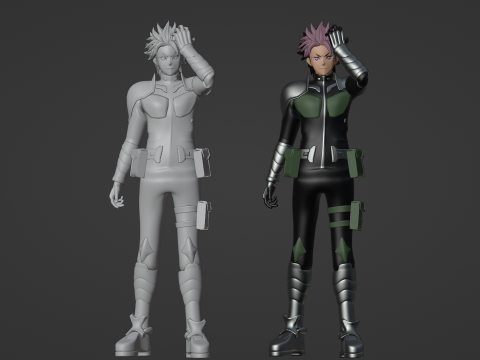 Gen Narumi - Kaiju no8 Modelo 3D