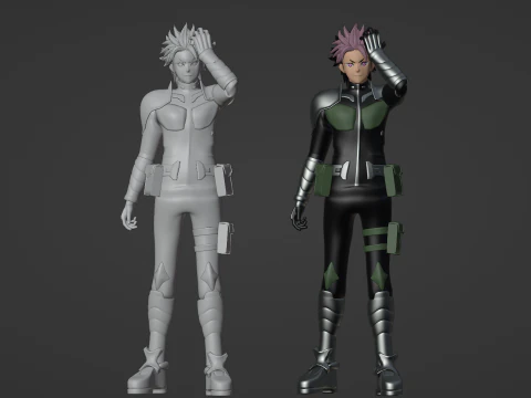 Gen Narumi - Kaiju no8 3D Model