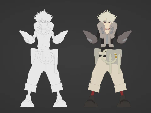 Rudo Surebrec - Gachiakuta 3D Model