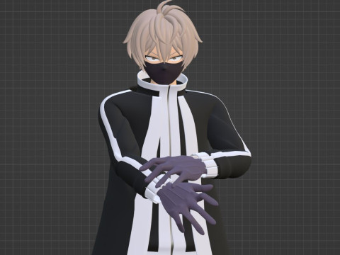 Jin Kougasaki - TOUGEN ANKI 3D 模型