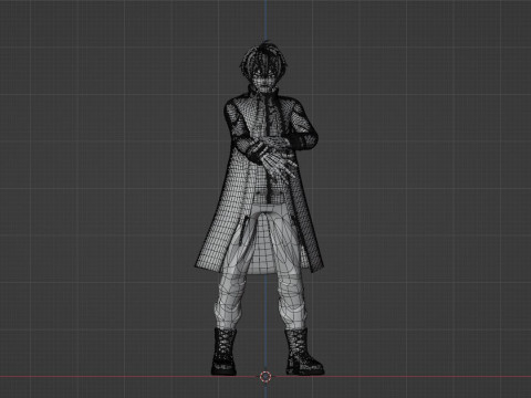 Jin Kougasaki - TOUGEN ANKI 3D 模型