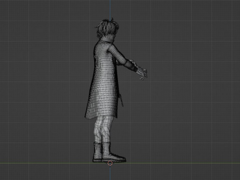 Jin Kougasaki - TOUGEN ANKI 3D 模型