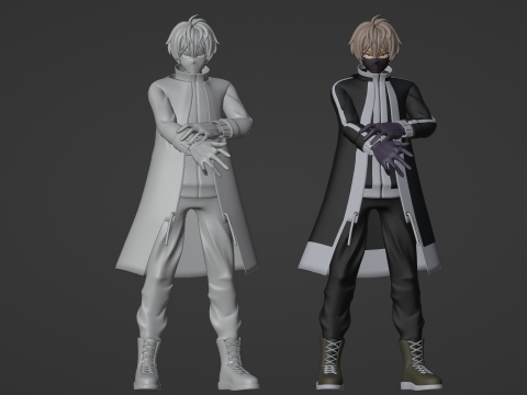 Jin Kougasaki - TOUGEN ANKI 3D 模型