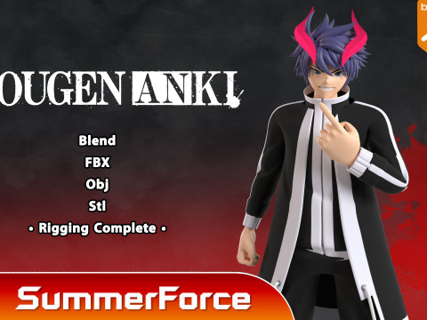Shiki Ichinose - TOUGEN ANKI Modèle 3D