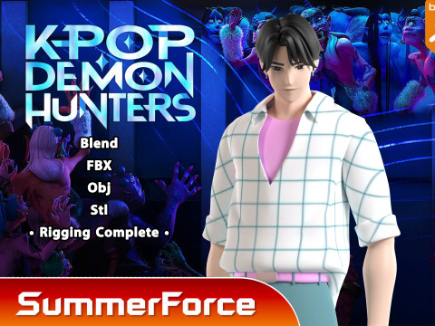 Jinu - KPop Demon Hunters 3D 模型