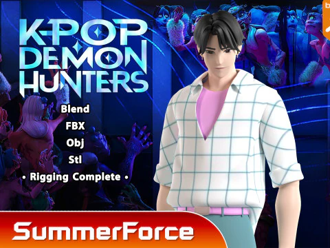 Jinu - Cazadores de demonios KPop Modelo 3D