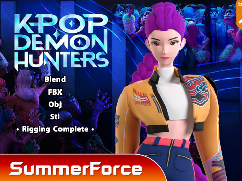 Rumi - KPop Demon Hunters 3D 模型