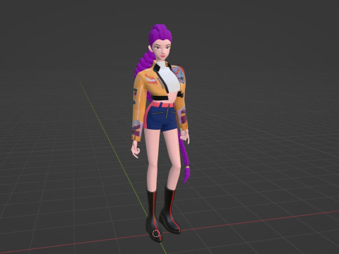 Rumi - KPop Demon Hunters Modèle 3D