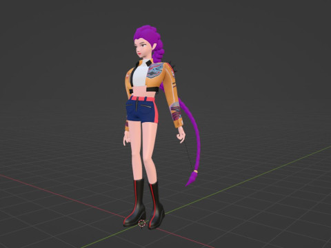 Rumi - KPop Demon Hunters Modèle 3D