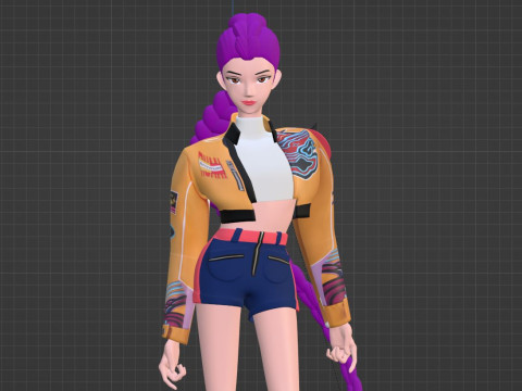 Rumi - KPop Demon Hunters Modèle 3D