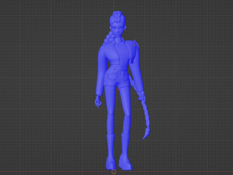 Rumi - KPop Demon Hunters Modèle 3D