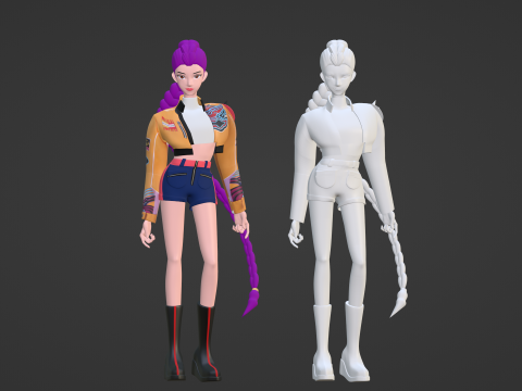 Rumi - KPop Demon Hunters Modèle 3D