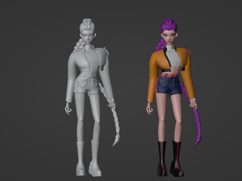 Rumi - KPop Demon Hunters Modèle 3D