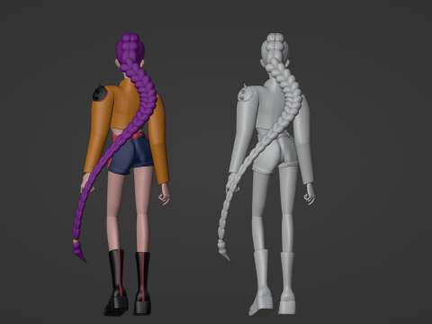 Rumi - KPop Demon Hunters Modèle 3D