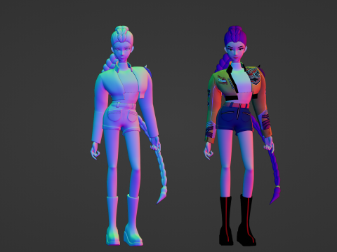 Rumi - KPop Demon Hunters Modèle 3D