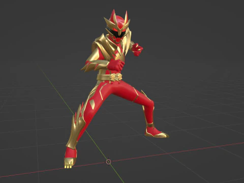 Wild GozyuWolf - No1 Sentai Gozyuger 3D Model