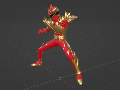 Wild GozyuWolf - No1 Sentai Gozyuger 3D Model