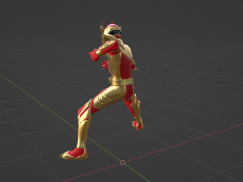 Wild GozyuWolf - No1 Sentai Gozyuger 3D Model