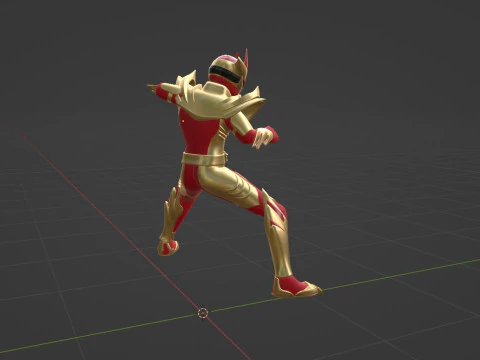 Wild GozyuWolf - No1 Sentai Gozyuger 3D Model